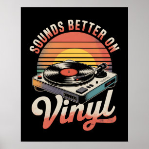 Póster Suena mejor en Vinyl