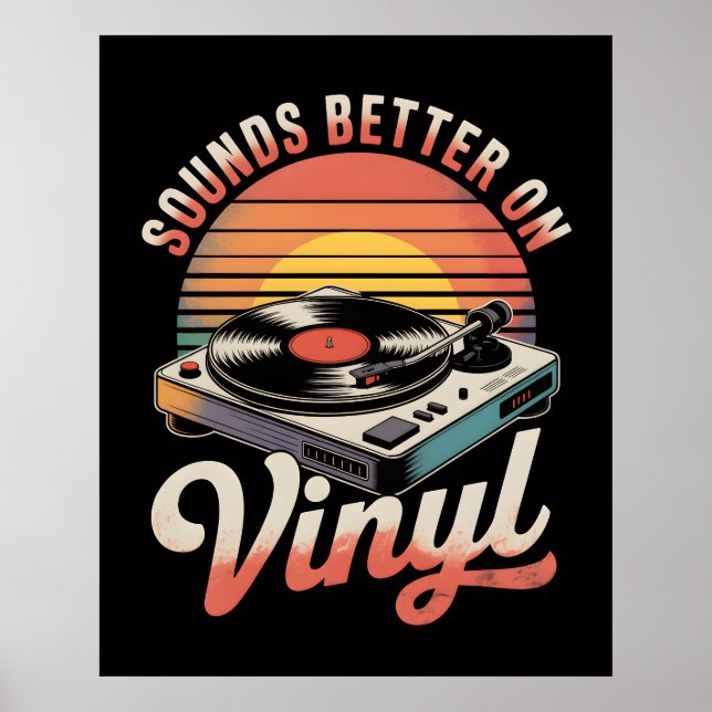 Póster Suena mejor en Vinyl (Frente)