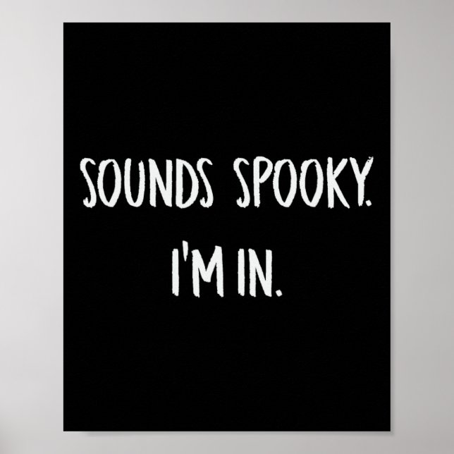Póster Suena Sombrío que estoy en la fiesta de Halloween  (Frente)