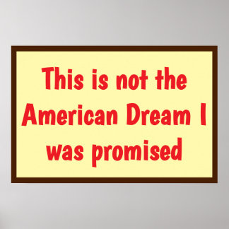 Póster Sueño Americano Prometido