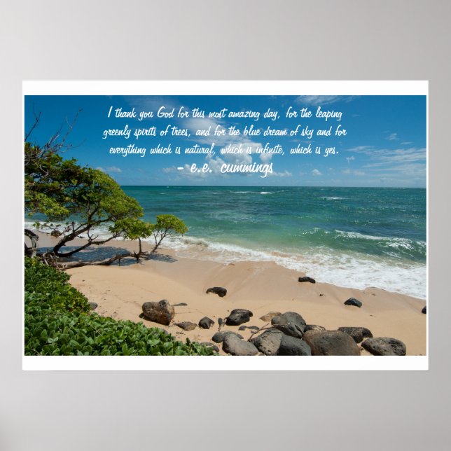 Póster Sueño azul del cielo (Frente)