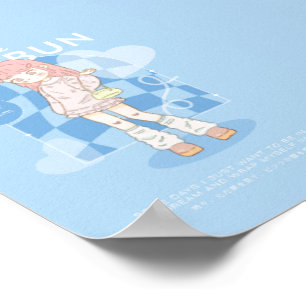 Póster Sueño Azul Rosa