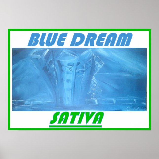 PÓSTER SUEÑO AZUL SATIVA (Frente)
