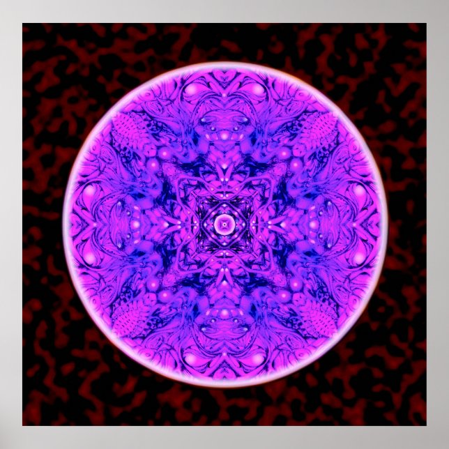 Póster Sueño azul y púrpura (Frente)