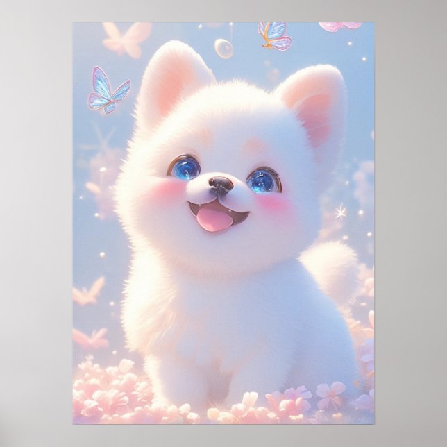 Póster Sueño caprichoso de perro (Frente)