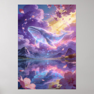 Póster Sueño Celestial La Ballena Cósmica
