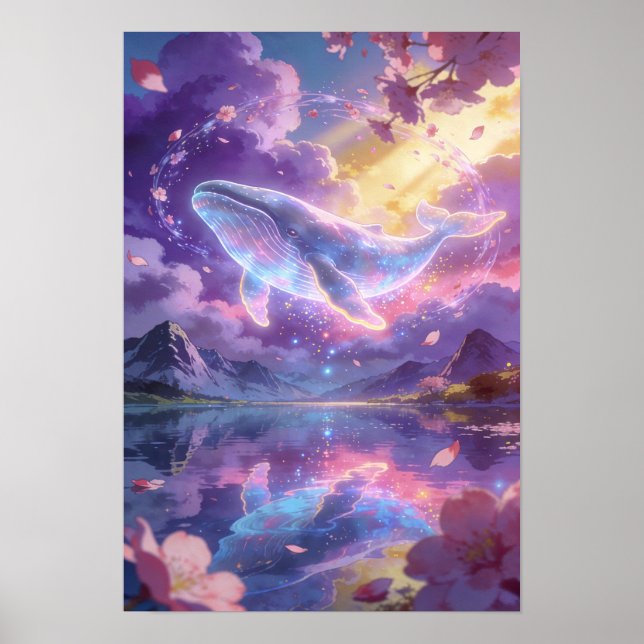 Póster Sueño Celestial La Ballena Cósmica (Frente)