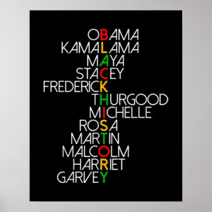 Póster Sueño como Martin Black History