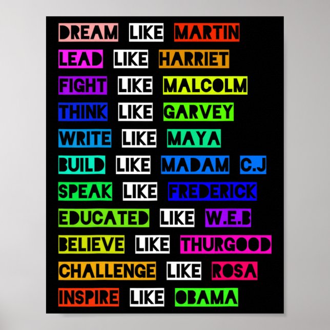 Póster Sueño como Martin Lead como Harriet Mujeres Black  (Frente)