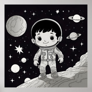 Póster Sueño con ser astronauta