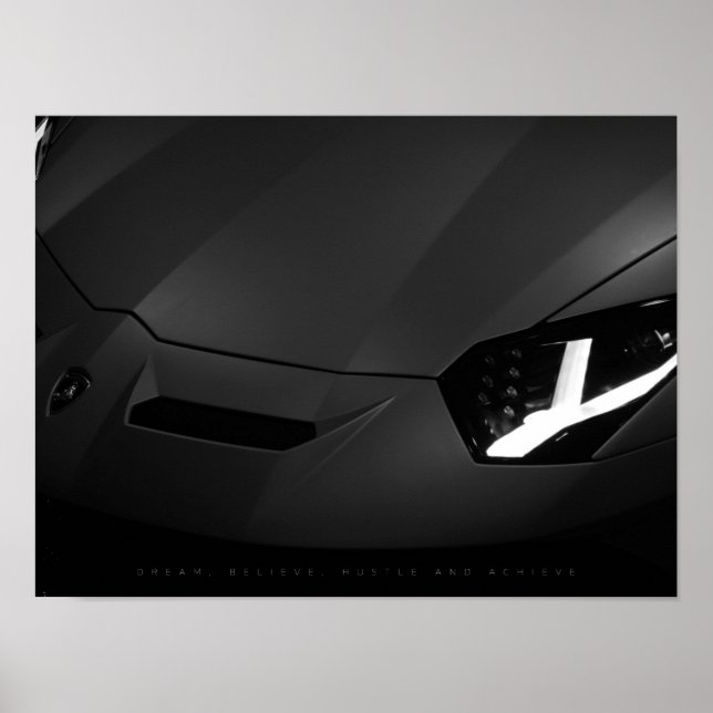 Póster Sueño, creencia, júbilo y logro | Motivación (Frente)