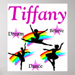 PÓSTER SUEÑO, CREER, DANZA POSTER PERSONALIZADO