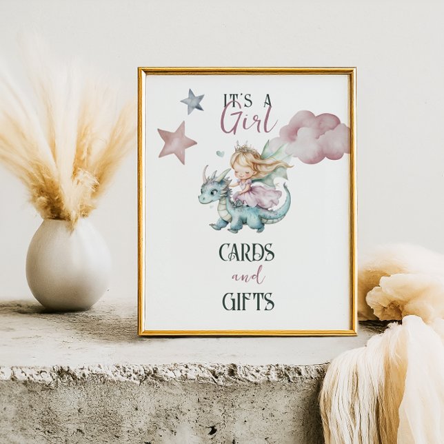 Póster Sueño de Cuento de Hadas Dragón Rosa Fiesta de Beb (Subido por el creador)