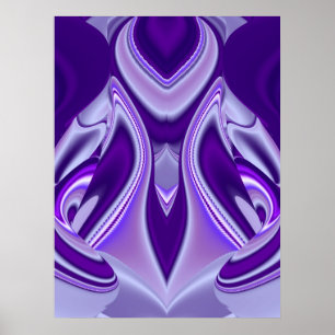 Póster Sueño de flores moradas