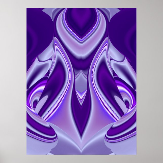 Póster Sueño de flores moradas (Frente)