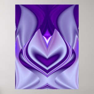 Póster Sueño de flores moradas