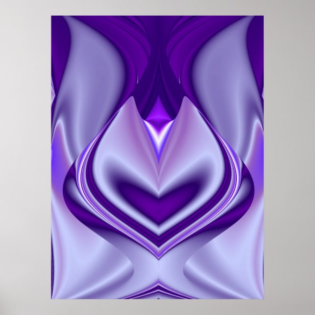 Póster Sueño de flores moradas (Frente)