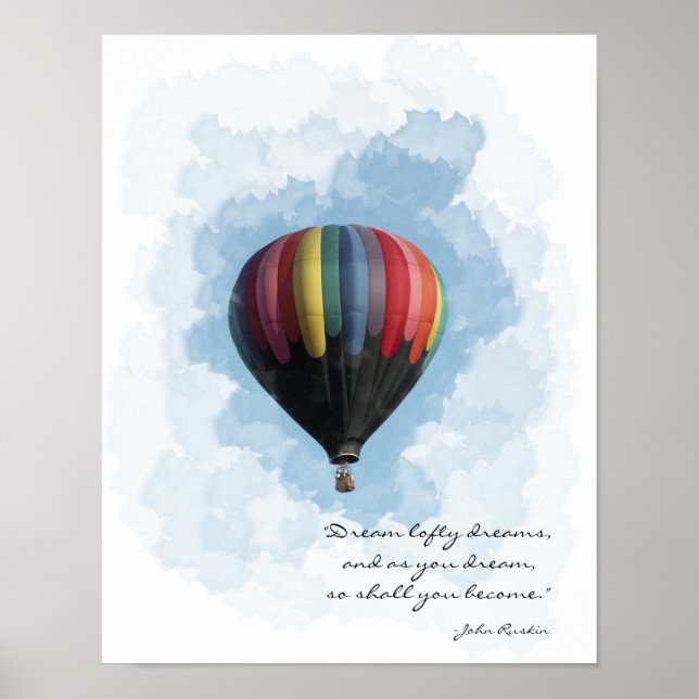 Póster Sueño de Globo Aerostático (Frente)