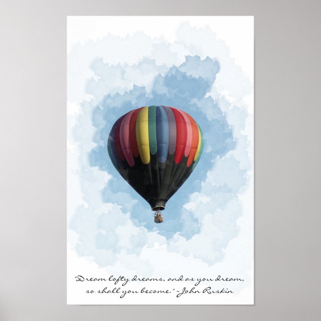 Póster Sueño de Globo Aerostático (Frente)