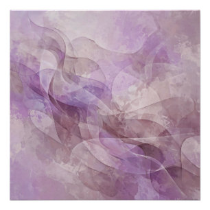 Póster Sueño de Lavanda Remolino Lila Malva Lavanda