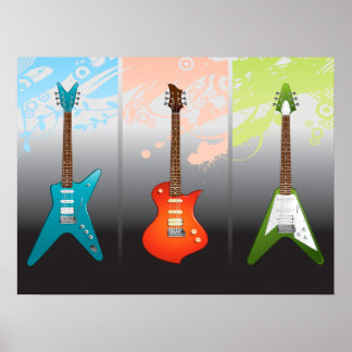 Póster Sueño de los amantes de la guitarra eléctrica