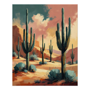 Póster Sueño de los cactus del desierto - Resumen del sud