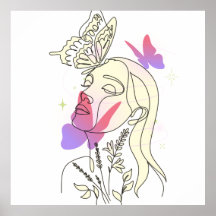 Sueño de mariposa - Poster artístico de pared