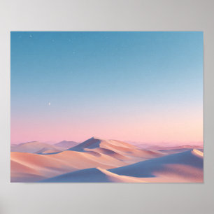 Póster Sueño del desierto al crepúsculo