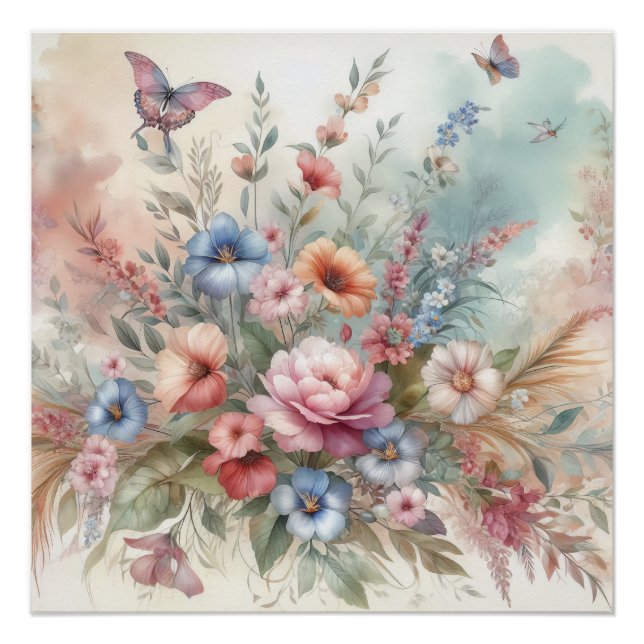 Póster Sueño floral (Anverso)