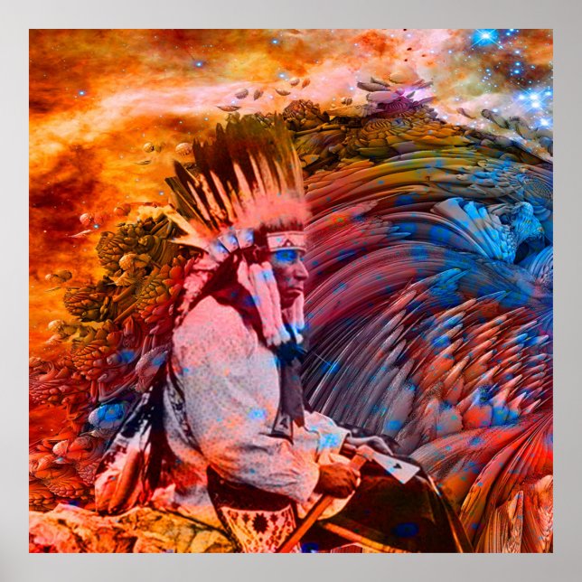 Póster Sueño nativo americano (Frente)