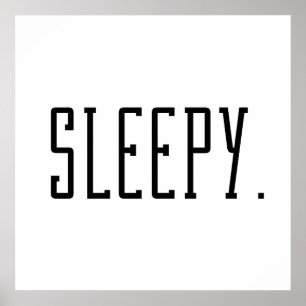 Póster Sueño. Tipografía