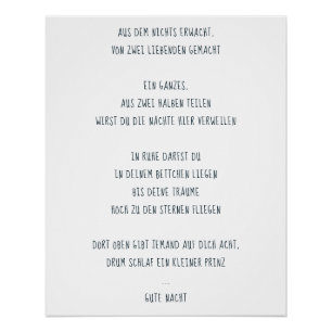 Póster “sueño un príncipe pequeño "