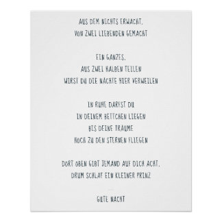 Póster “sueño un príncipe pequeño "