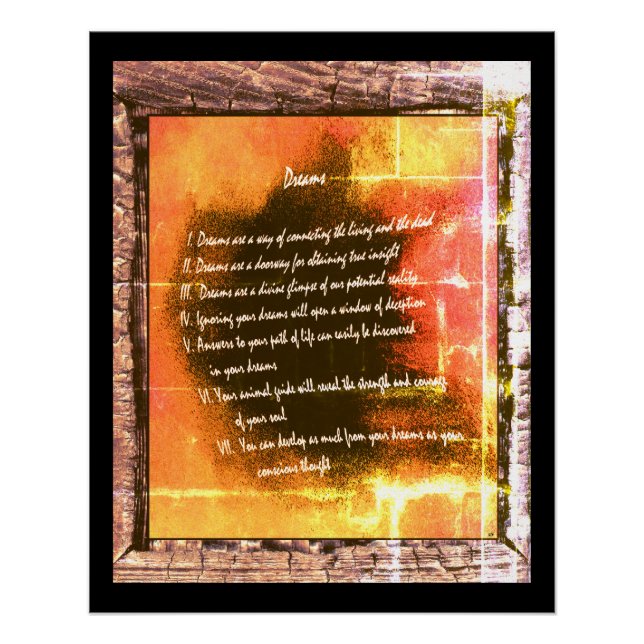 Póster Sueños (Anverso)