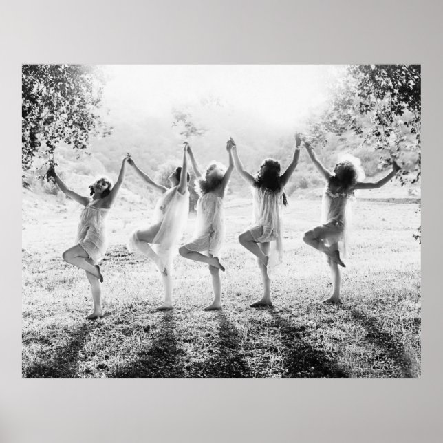 Póster SUEÑOS AGRADABLESmujer, pagana, espiritual, bailan (Frente)