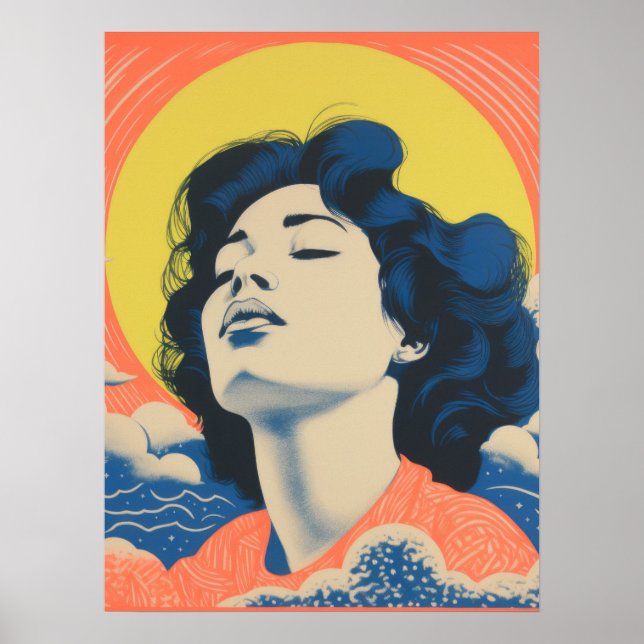 Póster Sueños besados por el sol (Frente)