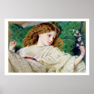Póster Sueños, c.1861 (p/c, color del cuerpo y goma sobre
