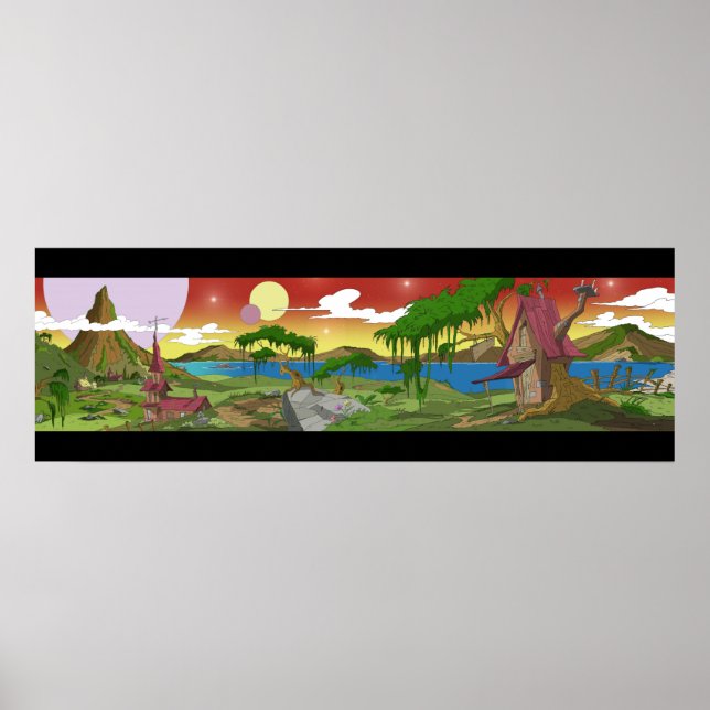 Póster Sueños de 36" x 12", Poster de valor (mate) (Frente)
