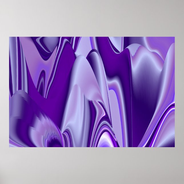 Póster Sueños de Arcoíris de Flor Morada (Frente)