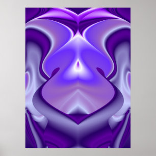 Póster Sueños de Arcoíris de Flor Morada