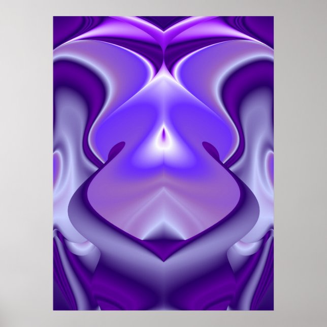 Póster Sueños de Arcoíris de Flor Morada (Frente)