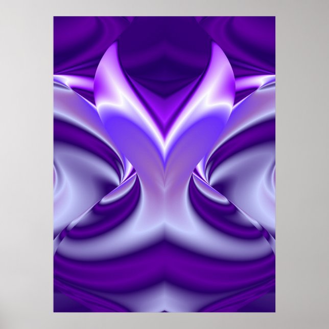 Póster Sueños de Arcoíris de Flor Morada (Frente)
