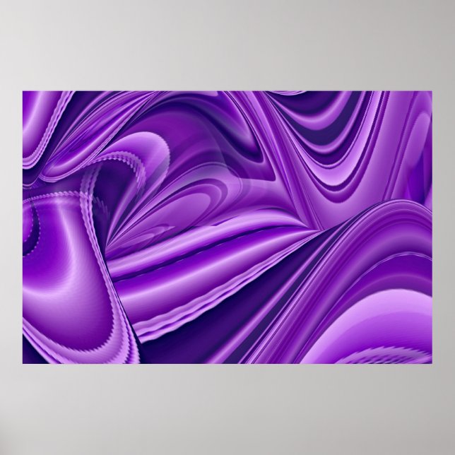 Póster Sueños de Arcoíris de Flor Morada (Frente)