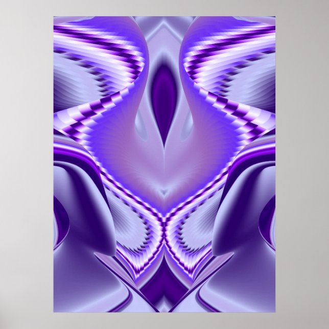 Póster Sueños de Arcoíris de Flor Morada (Frente)
