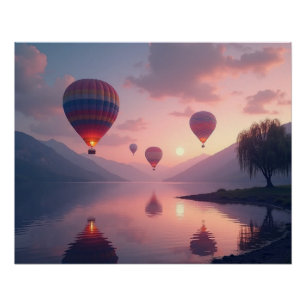 Póster Sueños de Aventura en Globo