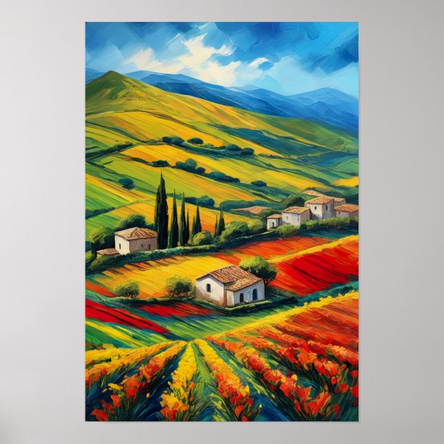 Póster Sueños de campo italianos (Frente)