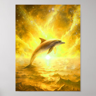 Póster "Sueños de delfines"