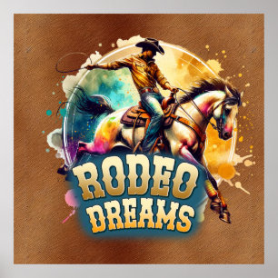 Póster Sueños de Guay Cowboy Rodeo