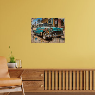 Póster Sueños de La Habana, cromo oxidado