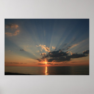 Póster Sueños de la puesta del sol